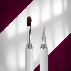 Pincel profesional Staleks Exclusive 06/11 Double-Ended Brush – pincel de gel y delineador 11 mm / 12 mm