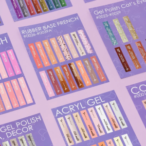 Set de pegatinas DNKa para muestrario de uñas