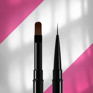 Pincel profesional Staleks Double-Ended Brush 03/06 — pincel para gel y delineador de doble punta 11 mm / 10 mm