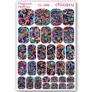 Pegatinas para uñas 2 en 1 (Manicura y Pedicura) Nail wrap 2