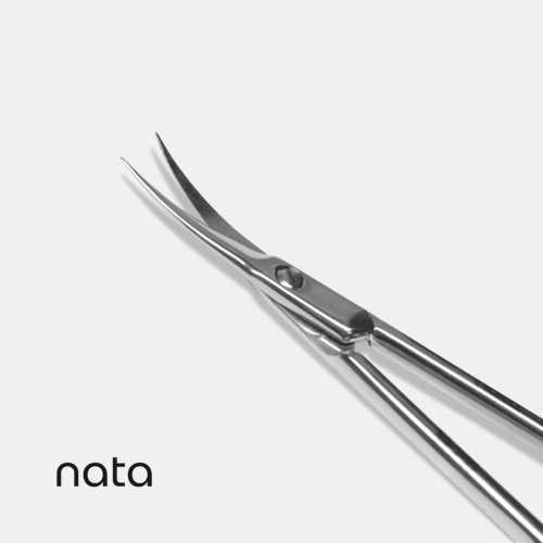 Tijeras para cutícula Nata, hoja curvada 91mm