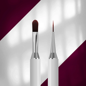 Pincel profesional Staleks Exclusive 06/11 Double-Ended Brush – pincel de gel y delineador 11 mm / 12 mm