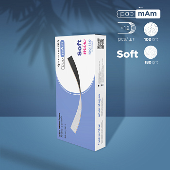 Repuestos de doble cara papmAm Mix EXPERT (soft base) grano 180/240 (25 unid.)