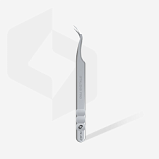 Pinza profesional para pestañas con nanomuescas EXPERT 45 TYPE 1 curvada