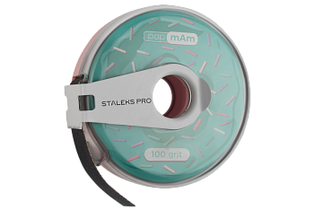 Lima desechable PapMam en rollo, donut en estuche plastico STALEKS PRO 240 grit, pz white