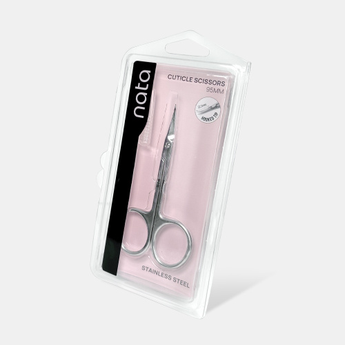 Tijeras para cutícula Nata, punta doblada 95mm