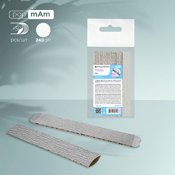 Forros de repuesto papmAm para la lima recta Staleks Pro Smart 22, grosor 100 (50 pz)