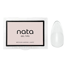 Gel tips nails Press On Nata Almond-Medium