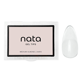 Gel tips nails Press On Nata Almond-Medium