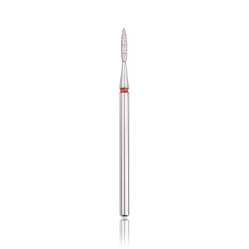 Fresa de diamante "LLAMA" con punta segura roja L8 mm, D1,8 mm