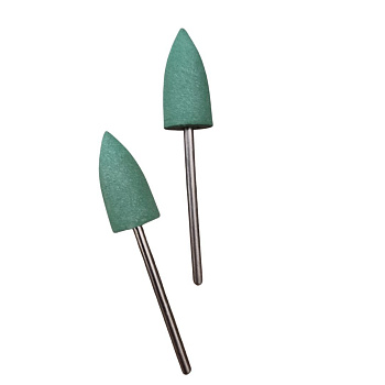 Fresa pulidor de silicona verde Cono (acabado brillante)