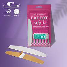 White disposable files for crescent nail file (soft base) Staleks Pro Expert 40