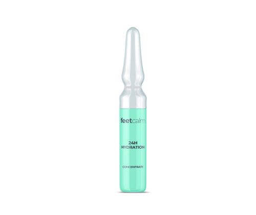 24H HYDRATION AMPOLLA ÁCIDO HIALURÓNICO FEETCALM, hidratación intensiva para piel seca y deshidratada - Ampolla individual 2 ml