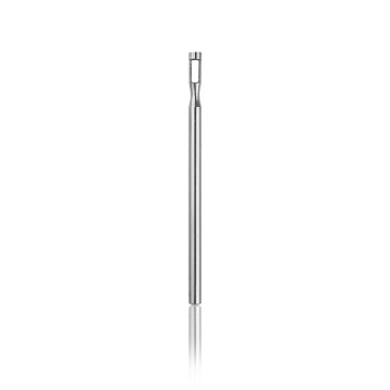 Fresa de acero inoxidable con punta plana para eliminar callos profundos, longitud - 6,5 mm, diámetro - 2,3 mm.