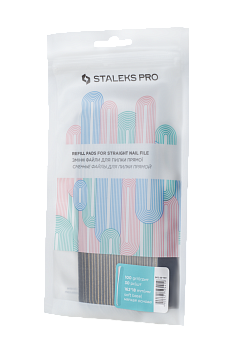 White disposable files for straight nail file Staleks P ro Expert 22 DFE-20