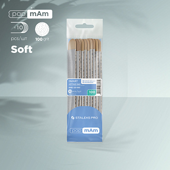 Desechables papMam con base de madera Staleks Pro Smart 20, 240 grit (10 pcs.)