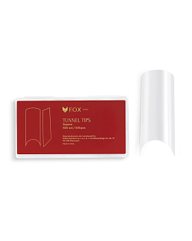 FOX Tunnel Gel Tips para Extensión de Uñas de forma cuadrada, 506 un