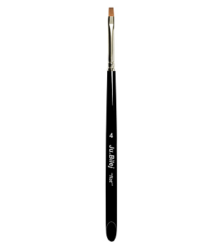 Pincel profesional para modelado en gel DK2JB "Flat", size 4