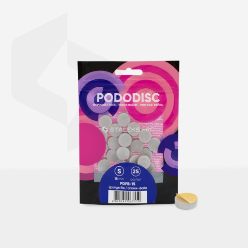 Repuestos para disco de pedicura Pododisc Staleks - Esponja S (25 ud) 