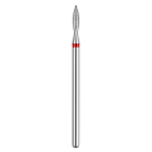 Fresa Chicaru de diamante llama puntiaguda, Roja 2,3 mm