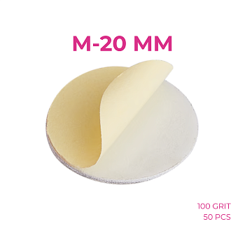 Recambios abrasivos CHICARU para disco de pedicura M (20 mm) con base blanda