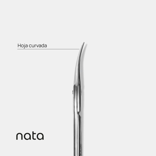 Tijeras para cutícula Nata, hoja curvada 91mm