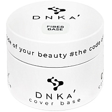 DNKa Fiber Base — transparent strengthening base with silk fibers for thin and problematic nails