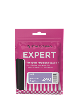 Repuestos para la lima corta (pulidor con base de espuma) EXPERT 51 240 grit (10 pz) white
