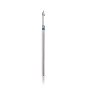 Fresa de diamante "cilindro puntiagudo" azul, L- 3.5 mm., Ø1.6 mm.