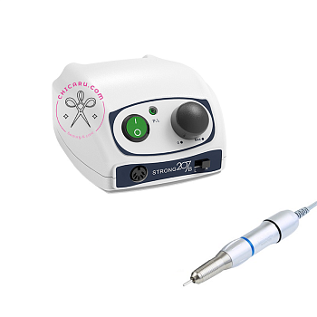 Máquina de manicura STRONG 207B con pieza de mano 107II, hasta 40.000 rpm.