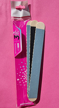 Hojas de repuesto de doble cara PapmAm Mix con base de madera 180/240 grit (3 piezas)