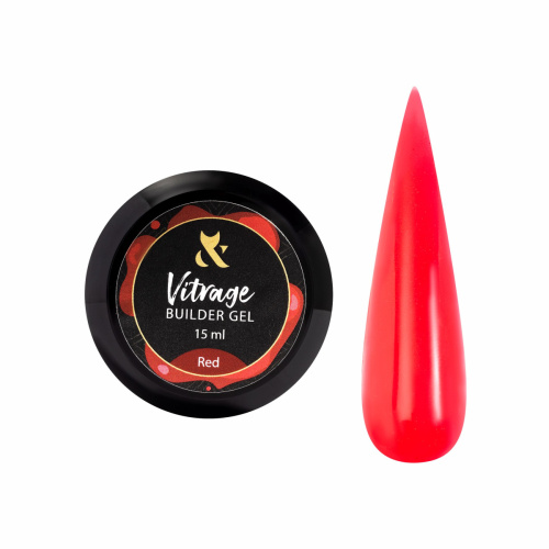 Builder gel VITRAGE RED, 15 ml