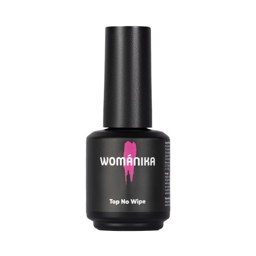 Top No Wipe WOMANIKA – Top Coat universal para manicura y pedicura 15 ml