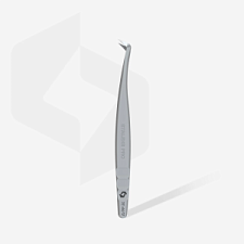 Pinza profesional para pestañas con nanomuescas EXPERT 44 TYPE 12 en forma de L 65
