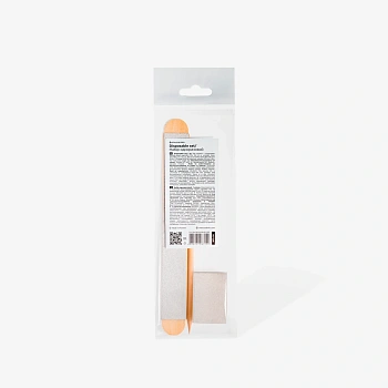 El conjunto desechable STALEKS PRO (buff, lima de uñas, palito de naranjo)