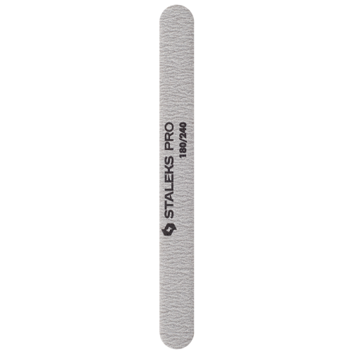 Lima mineral recta para uñas STALEKS PRO 180/240 grit (5 pz), paquete