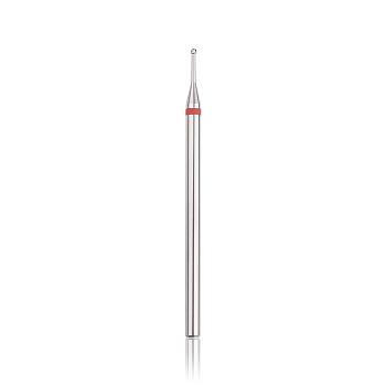 Broca de carburo de tungsteno "BOLA" con cuello estrecho/ 1 mm, roja