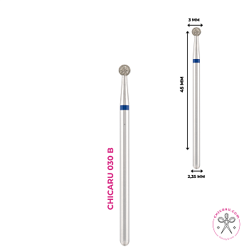 Broca / FRESA de diamante Chicaru "Bola" 3 mm