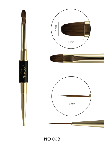 FOX Nail Art Double Brush 008