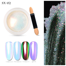 Rubbing powder Unicorn for nail decoration