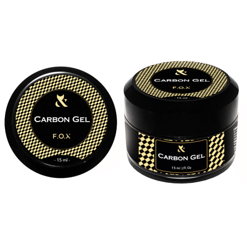FOX Carbon Gel — gel constructor con fibras de vidrio para uñas (transparente)