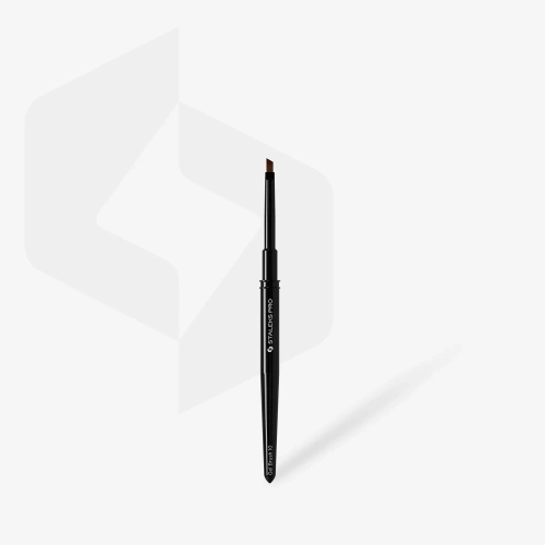 Pincel profesional Staleks Gel Brush 10 – pincel angular para gel constructor – 4 mm / 7 mm