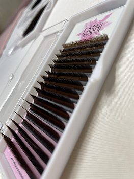 Pestañas Lash Academy L-Curl Mix Coffee, Grosor - 0,07