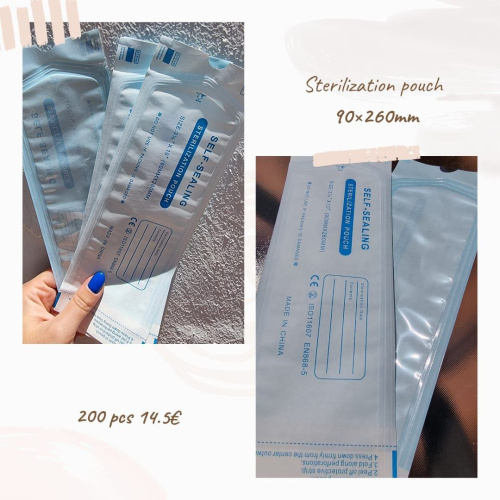 Bolsas De Estirilizacion vapor, 10 PACKS, 2000 UN