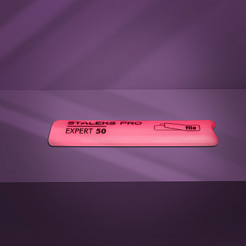 Slanted plastic nail file, short (base) Staleks Pro Expert 50