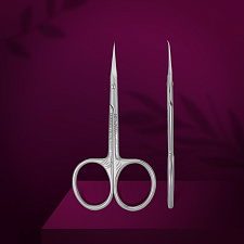Professional cuticle scissors with hook Staleks Pro Exclusive 23